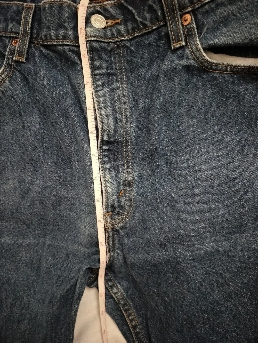 Levi’s 505 Regular Straight Fit Denim Jeans Red Tab Men’s 34x32 Fit (VTG 36x32) - Picture 5 of 17